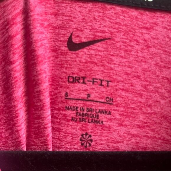 Nike Dri fit pink running pullover 3/4 zip shirt Sz S - Picture 5 of 9